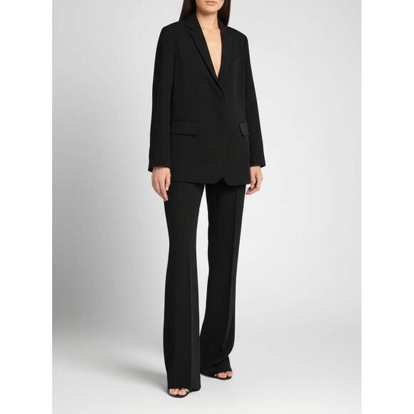 VINCE Womens Black Single Breasted Oversized Blazer Size 0 Menswear Look EUC - Picture 1 of 12